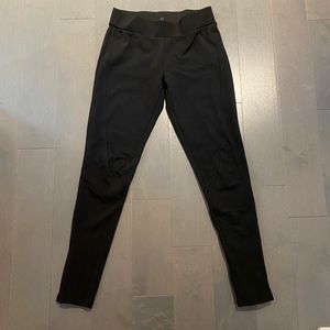 Olivaceous thicker legging / pant with side zips
